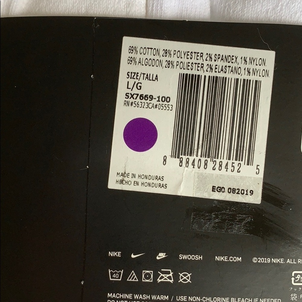 NIKE EVERYDAY COTTON CUSHIONED ANKLE 6 pairs socks - Picture 10 of 16